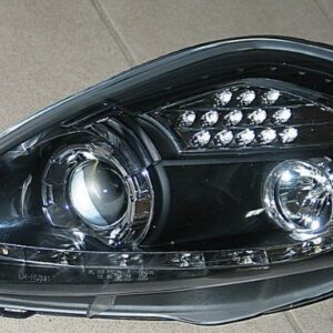 Fiat Grande Punto оптика передняя черная LED