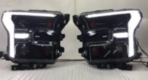 Ford F150 Mk13 2015+ оптика передняя Full LED черная PW