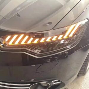 Audi A6 C7 2012+ оптика передняя FULL LED черная  тюнинг ZH