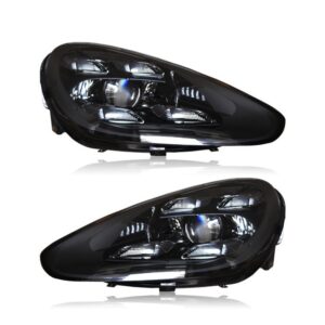 Porsche Cayenne 958 2011+ оптика передняя FULL LED тюнинг 2018+ look V1