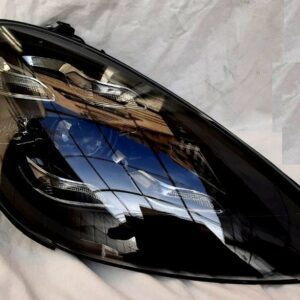 Porsche Cayenne 958 2011+ оптика передняя FULL LED тюнинг 2018+ look черная SJC
