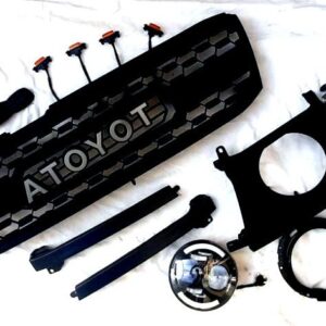 Toyota Land Cruiser LC100 1998+ оптика передняя Full LED + решетка радиатора  стиль 3D