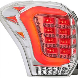 Subaru Forester SJ оптика задняя альтернативная ,фонари тюнинг диодные хром / LED taillights chrome
