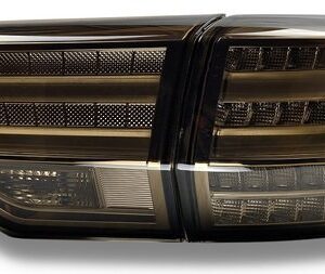 Toyota Highlander 2014 оптика BMW стиль задняя LED черная / Led taillights smoked XU50 BMW style