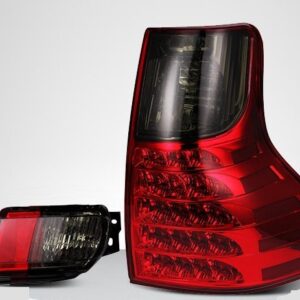 Toyota Prado 150 оптика задняя красно-черная