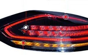 Porsche Panamera 970.1 2010+ оптика задняя FULL LED тюнинг 2014+ look 970,2 черная
